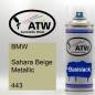 Preview: BMW, Sahara Beige Metallic, 443: 400ml Sprühdose, von ATW Autoteile West.